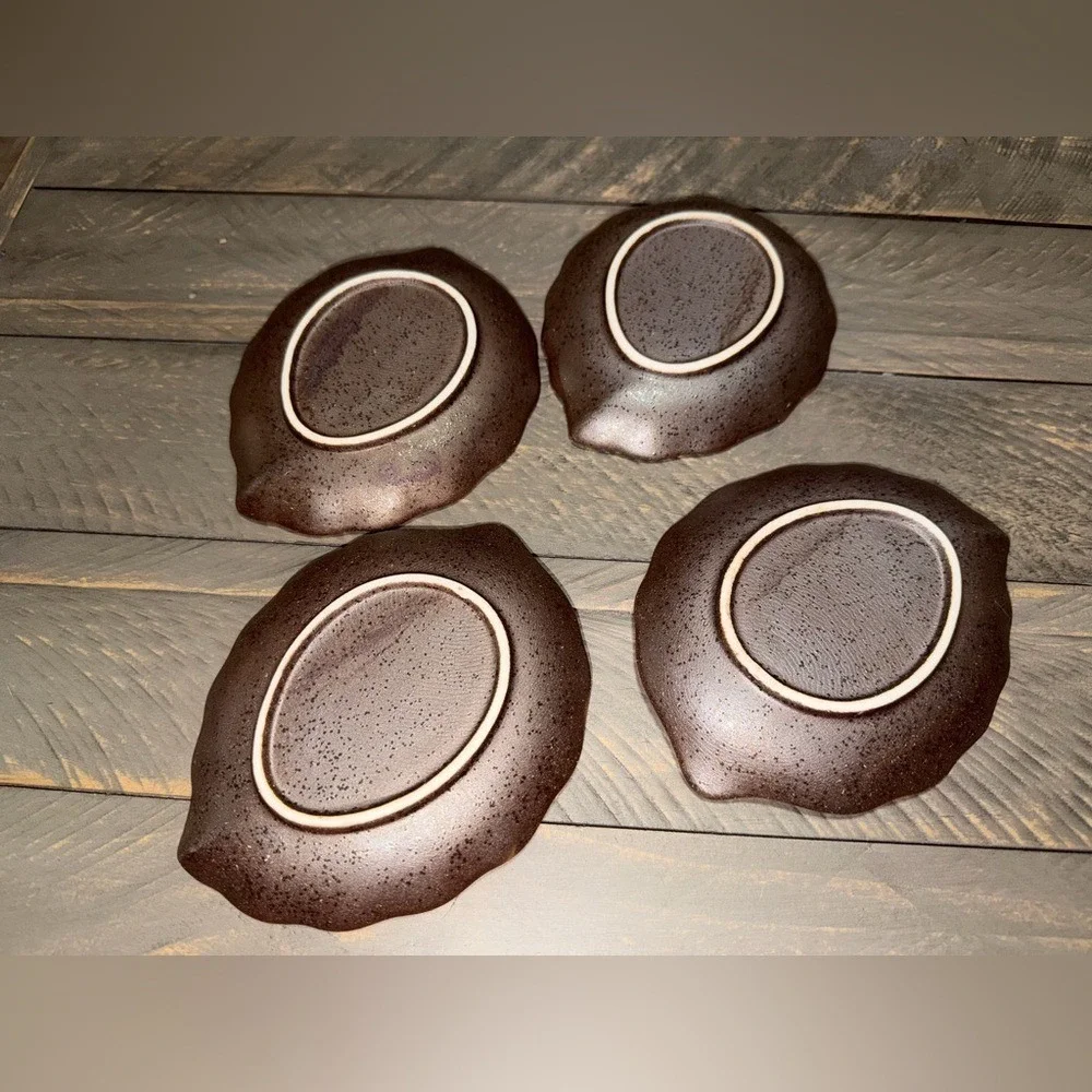 Elegant Brown‎ Leaf-Shaped coasters, plates, candle holders, small plant holder